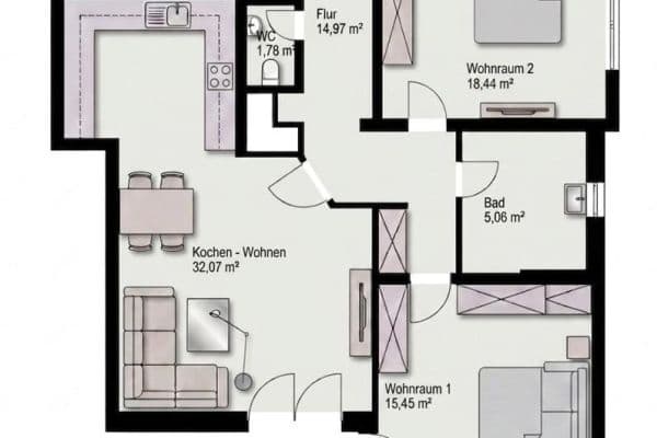 Prodej bytu 3+1 93 m², Lohmar Prodej bytu 3+1 93 m², Lohmar