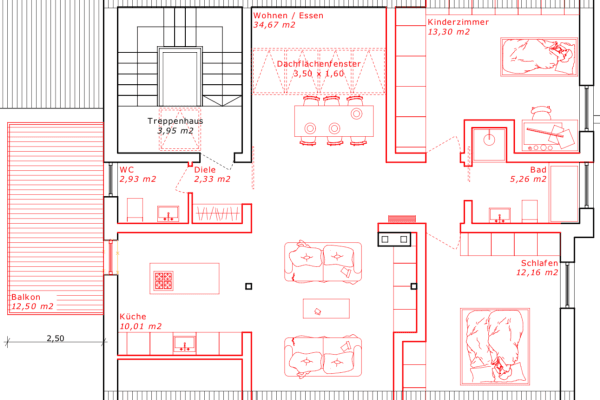 Pronájem bytu 4+1 93 m², Meitingen Pronájem bytu 4+1 93 m², Meitingen