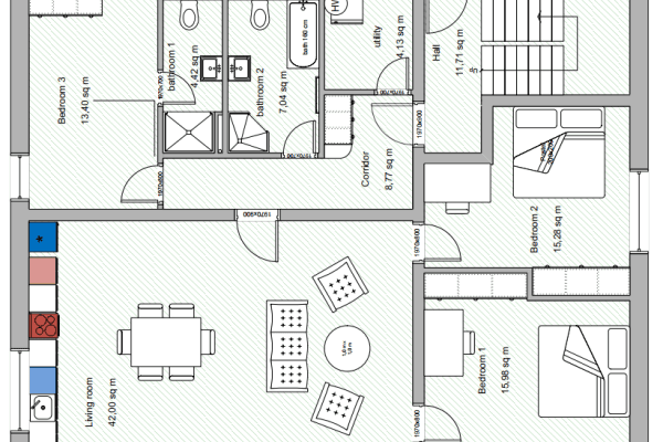 Pronájem bytu 4+kk 111 m², K Řeporyjím, Praha Pronájem bytu 4+kk 111 m², K Řeporyjím, Praha
