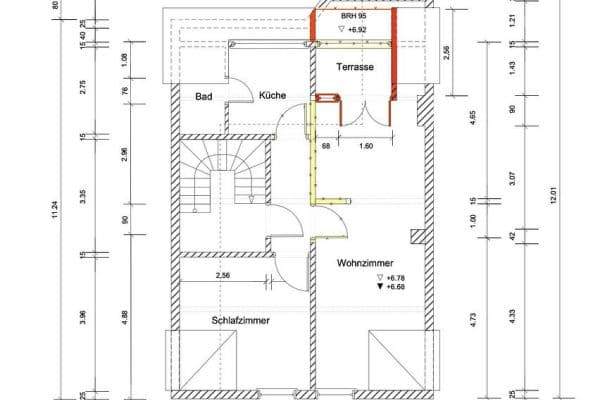 Pronájem bytu 2+1 58 m², Urfeystraße 8, Krefeld Pronájem bytu 2+1 58 m², Urfeystraße 8, Krefeld