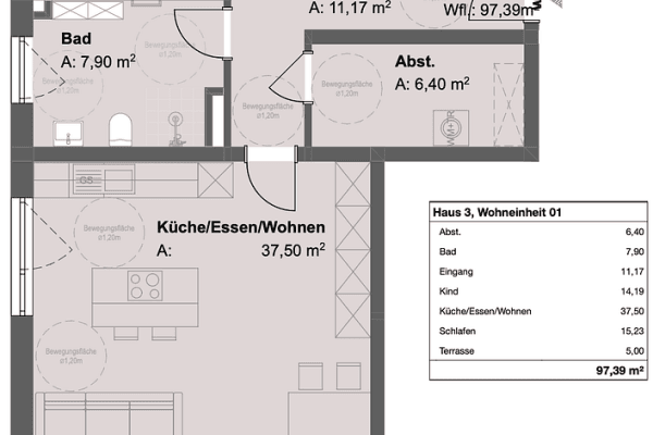 Pronájem bytu 3+1 104 m², Am Steinkart 5b, Bad Griesbach i.Rottal, Bavorsko Pronájem bytu 3+1 104 m², Am Steinkart 5b, Bad Griesbach i.Rottal, Bavorsko