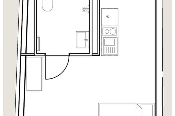 Pronájem bytu 1+1 26 m², Gabelsbergerstraße 20, Erlangen, Bavorsko Pronájem bytu 1+1 26 m², Gabelsbergerstraße 20, Erlangen, Bavorsko
