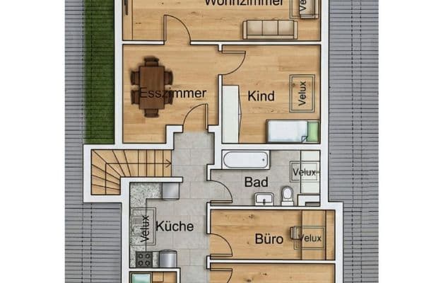 Pronájem bytu 4+1 90 m², Buchholz Pronájem bytu 4+1 90 m², Buchholz