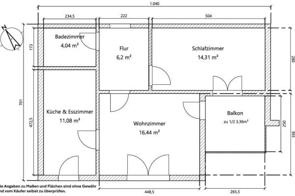 Prodej bytu 2+kk 56 m², Johanna-Tesch-Straße 16, Schwalbach Prodej bytu 2+kk 56 m², Johanna-Tesch-Straße 16, Schwalbach