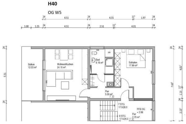 Pronájem bytu 2+1 69 m², Schöntal Pronájem bytu 2+1 69 m², Schöntal