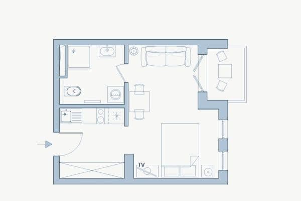 Pronájem bytu 1+1 25 m², Römischer Ring 15, Frankfurt, Hessen Pronájem bytu 1+1 25 m², Römischer Ring 15, Frankfurt, Hessen