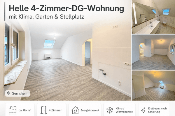 Pronájem bytu 4+1 86 m², Gernotstraße, Gernsheim, Hessen Pronájem bytu 4+1 86 m², Gernotstraße, Gernsheim, Hessen