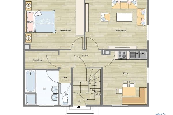 Pronájem bytu 2+kk 63 m², Wasenstr. 11a, Kirchheim am Neckar Pronájem bytu 2+kk 63 m², Wasenstr. 11a, Kirchheim am Neckar