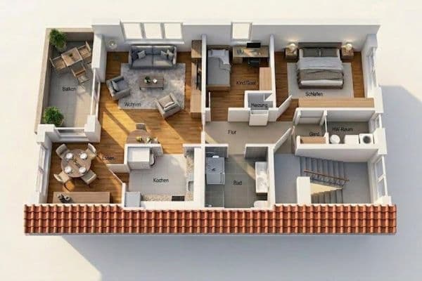 Prodej bytu 3+1 69 m², Bad Zwischenahn Prodej bytu 3+1 69 m², Bad Zwischenahn