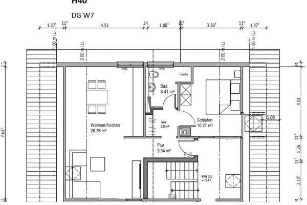 Pronájem bytu 2+1 54 m², Schöntal Sindeldorf Pronájem bytu 2+1 54 m², Schöntal Sindeldorf