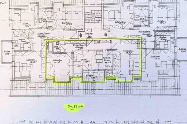 Pronájem bytu 3+1 75 m², Sudetenstraße 1, Klingenberg Pronájem bytu 3+1 75 m², Sudetenstraße 1, Klingenberg