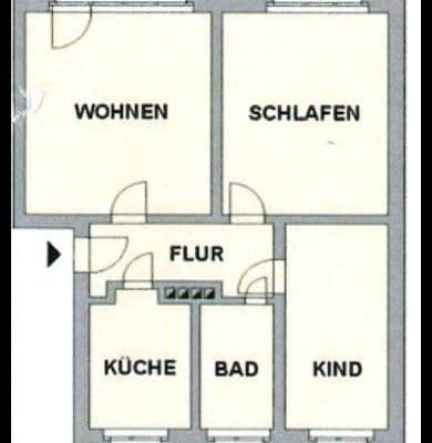 Pronájem bytu 3+1 60 m², Comeniusstraße 38, Chemnitz, Sasko Pronájem bytu 3+1 60 m², Comeniusstraße 38, Chemnitz, Sasko