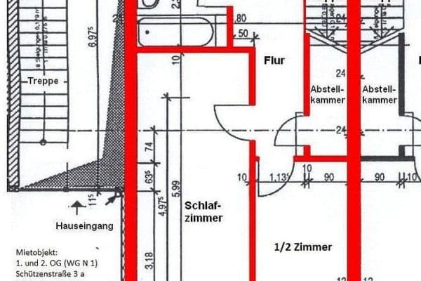 Pronájem bytu 2+kk 86 m², Schützenstraße 3 a, Bad Oldesloe, Šlesvicko-Holštýnsko Pronájem bytu 2+kk 86 m², Schützenstraße 3 a, Bad Oldesloe, Šlesvicko-Holštýnsko