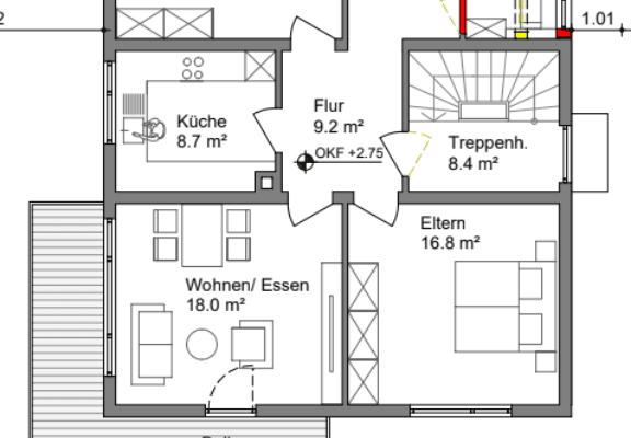Pronájem bytu 3+1 87 m², Schillerstraße 9, Bad Schönborn Pronájem bytu 3+1 87 m², Schillerstraße 9, Bad Schönborn