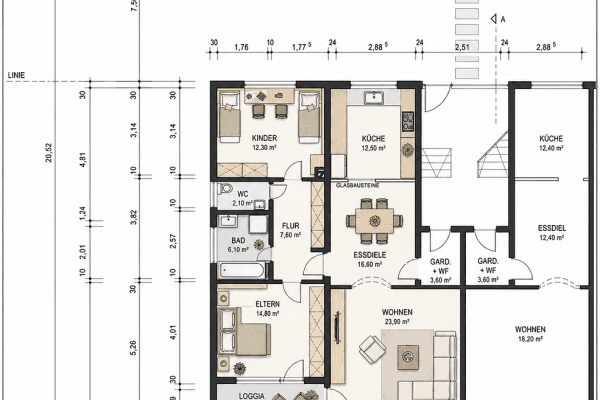Pronájem bytu 3+1 82 m², Ampfing, Bavorsko Pronájem bytu 3+1 82 m², Ampfing, Bavorsko