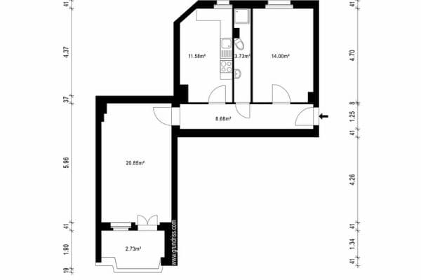 Prodej bytu 2+1 60 m², Erich-Weinert-Straße 16, Berlin, Berlín Prodej bytu 2+1 60 m², Erich-Weinert-Straße 16, Berlin, Berlín