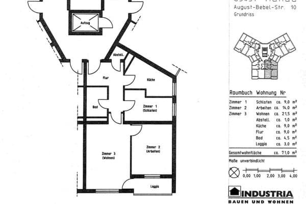 Prodej bytu 3+1 72 m², August-Bebel-Straße 10, Hanau, Hessen Prodej bytu 3+1 72 m², August-Bebel-Straße 10, Hanau, Hessen