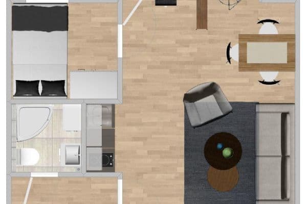 Pronájem bytu 2+1 30 m², Bussilliatweg 14, Hannover, Dolní Sasko Pronájem bytu 2+1 30 m², Bussilliatweg 14, Hannover, Dolní Sasko