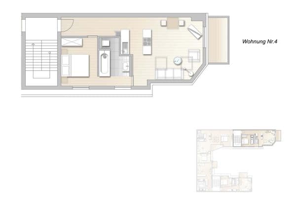 Pronájem bytu 2+1 52 m², Dirschauer Straße 6, Berlin, Berlín Pronájem bytu 2+1 52 m², Dirschauer Straße 6, Berlin, Berlín