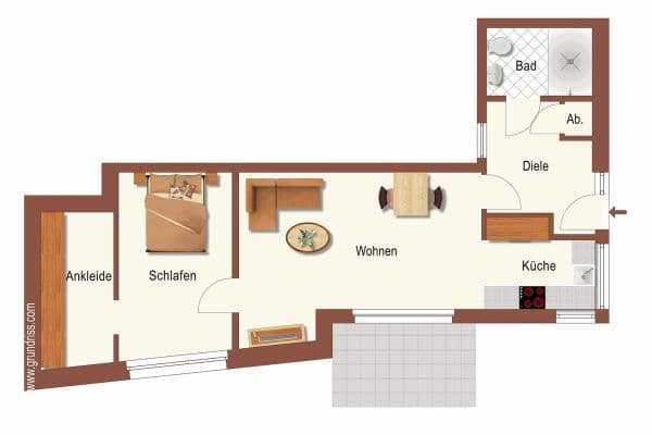 Pronájem bytu 2+1 65 m², Bergisch Gladbach Pronájem bytu 2+1 65 m², Bergisch Gladbach