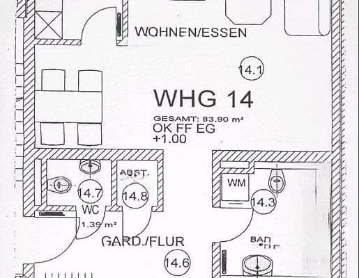 Pronájem bytu 3+1 84 m², Nienburg Pronájem bytu 3+1 84 m², Nienburg