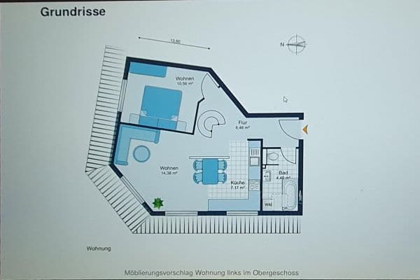Pronájem bytu 3+1 58 m², Lobedanzgang 10, Schwerin, Mecklenburg-Vorpommern Pronájem bytu 3+1 58 m², Lobedanzgang 10, Schwerin, Mecklenburg-Vorpommern
