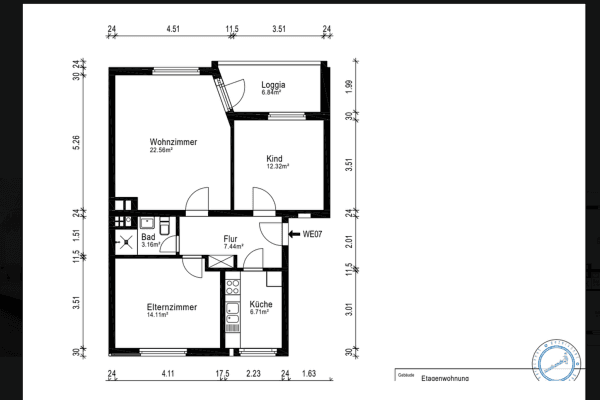 Pronájem bytu 3+1 71 m², Bremerhaven, Bremen Pronájem bytu 3+1 71 m², Bremerhaven, Bremen