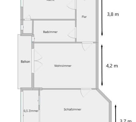 Pronájem bytu 2+kk 76 m², Parkstr. 21 b, Osnabrück, Dolní Sasko Pronájem bytu 2+kk 76 m², Parkstr. 21 b, Osnabrück, Dolní Sasko