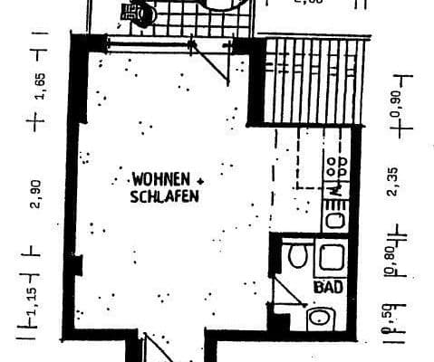 Pronájem bytu 1+1 36 m², Diedorf Pronájem bytu 1+1 36 m², Diedorf