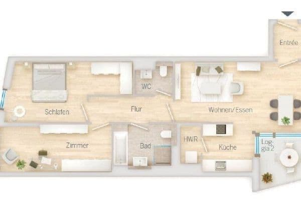 Prodej bytu 3+1 88 m², Maxfeldstr., Nürnberg, Bavorsko Prodej bytu 3+1 88 m², Maxfeldstr., Nürnberg, Bavorsko