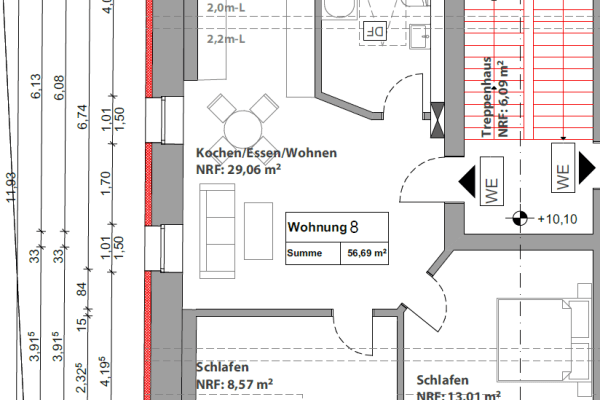 Pronájem bytu 3+1 57 m², Regensburg Pronájem bytu 3+1 57 m², Regensburg