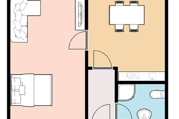 Prodej bytu 2+kk 42 m², Sametová, Liberec Prodej bytu 2+kk 42 m², Sametová, Liberec