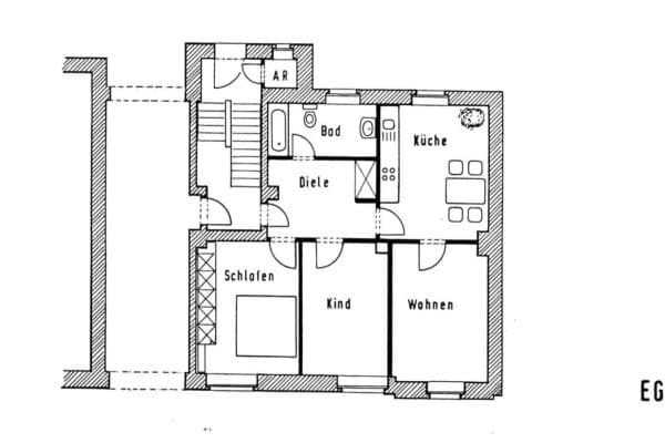 Pronájem bytu 3+1 90 m², Essen Pronájem bytu 3+1 90 m², Essen