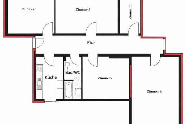 Prodej bytu 4+kk 108 m², Unter den Eichen 94b, Berlin, Berlín Prodej bytu 4+kk 108 m², Unter den Eichen 94b, Berlin, Berlín