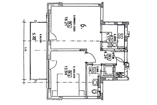 Pronájem bytu 2+1 52 m², Darmstadt Pronájem bytu 2+1 52 m², Darmstadt