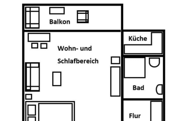 Pronájem bytu 1+1 33 m², Hannover, Dolní Sasko Pronájem bytu 1+1 33 m², Hannover, Dolní Sasko