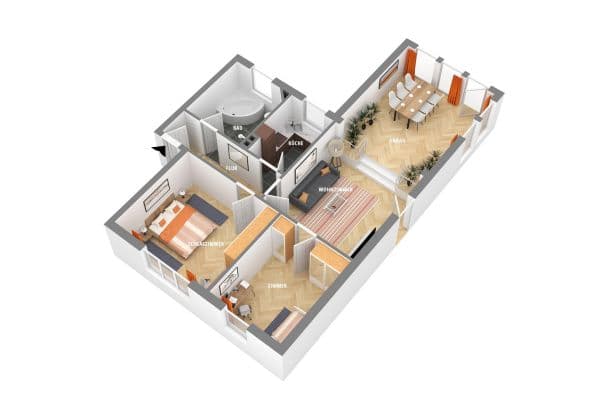 Pronájem bytu 3+1 88 m², Gerhart-Hauptmann-Straße 14, Neustadt am Rübenberge Pronájem bytu 3+1 88 m², Gerhart-Hauptmann-Straße 14, Neustadt am Rübenberge