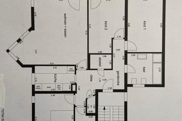 Pronájem bytu 4+kk 115 m², Filderstadt Pronájem bytu 4+kk 115 m², Filderstadt