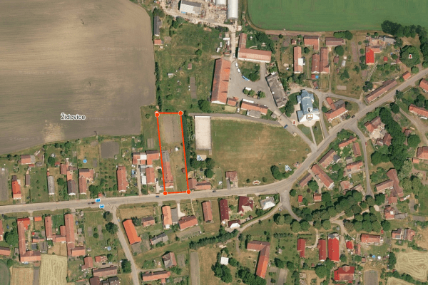 Prodej pozemku 2.169 m², Židovice Prodej pozemku 2.169 m², Židovice