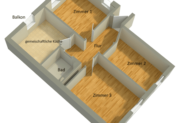 Pronájem bytu 4+1 70 m², Mainz Pronájem bytu 4+1 70 m², Mainz