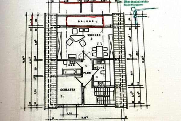 Pronájem bytu 2+1 61 m², Bielefeld Pronájem bytu 2+1 61 m², Bielefeld