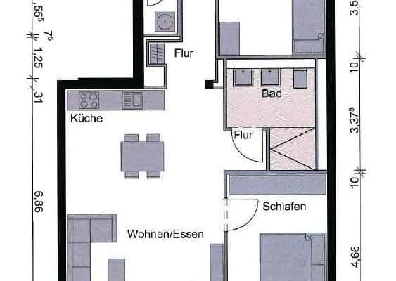 Pronájem bytu 3+1 80 m², Rotterdammerplatz 14, Mainz Pronájem bytu 3+1 80 m², Rotterdammerplatz 14, Mainz