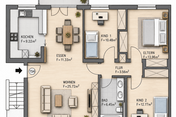 Prodej bytu 4+1 98 m², Deutschenbaurstraße 35c, Augsburg Prodej bytu 4+1 98 m², Deutschenbaurstraße 35c, Augsburg