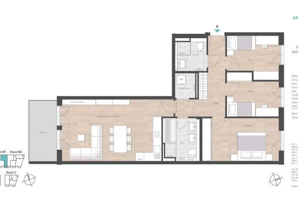 Prodej bytu 4+1 100 m², Fußbergstraße, Gauting, Bavorsko Prodej bytu 4+1 100 m², Fußbergstraße, Gauting, Bavorsko