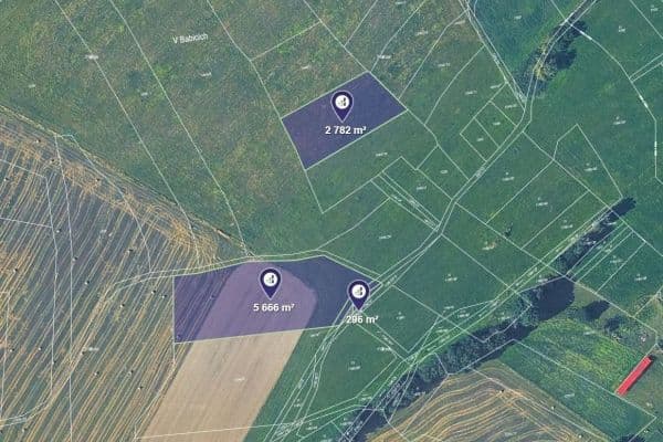 Prodej pozemku 8.744 m², Kbel Prodej pozemku 8.744 m², Kbel