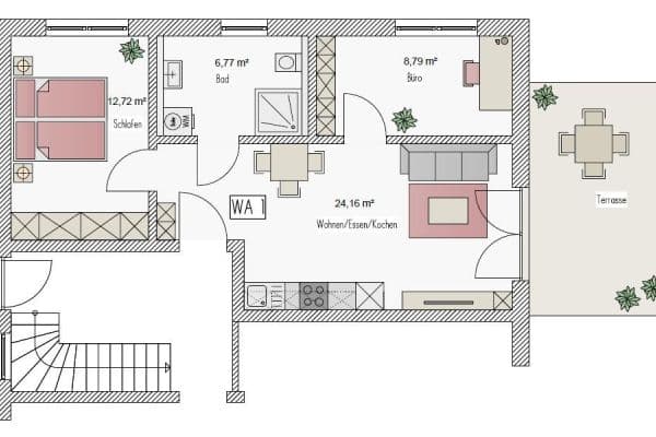 Pronájem bytu 3+1 61 m², An der Schwefelquelle 2, Schwandorf, Bavorsko Pronájem bytu 3+1 61 m², An der Schwefelquelle 2, Schwandorf, Bavorsko