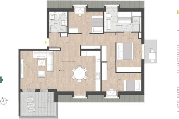 Prodej bytu 4+1 121 m², Keferloher-Markt-Straße, Putzbrunn-Oedenstockach, Bavorsko Prodej bytu 4+1 121 m², Keferloher-Markt-Straße, Putzbrunn-Oedenstockach, Bavorsko