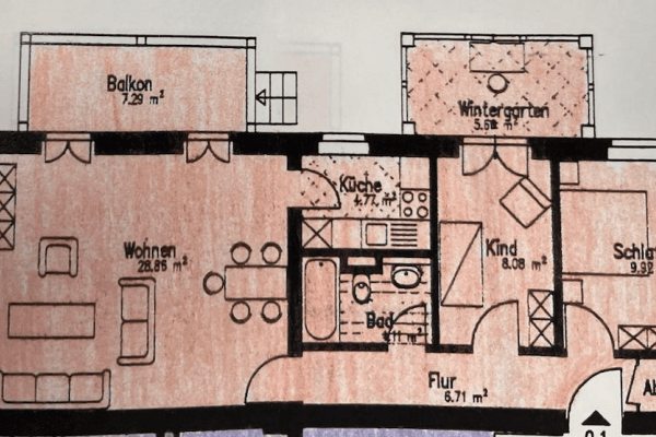 Prodej bytu 3+1 73 m², Potsdam, Braniborsko Prodej bytu 3+1 73 m², Potsdam, Braniborsko