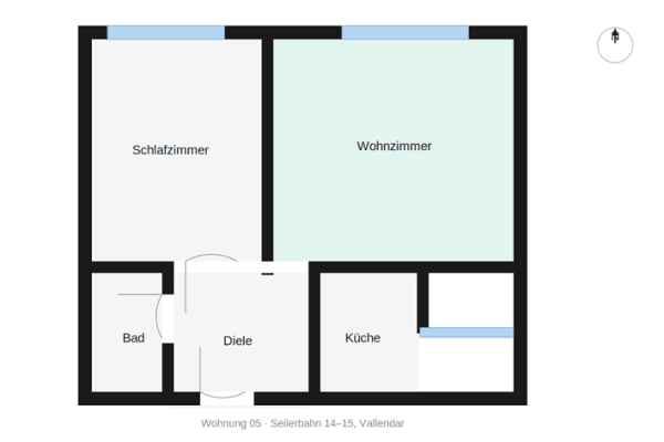 Pronájem bytu 2+1 34 m², Seilerbahn 14-15, Vallendar Pronájem bytu 2+1 34 m², Seilerbahn 14-15, Vallendar