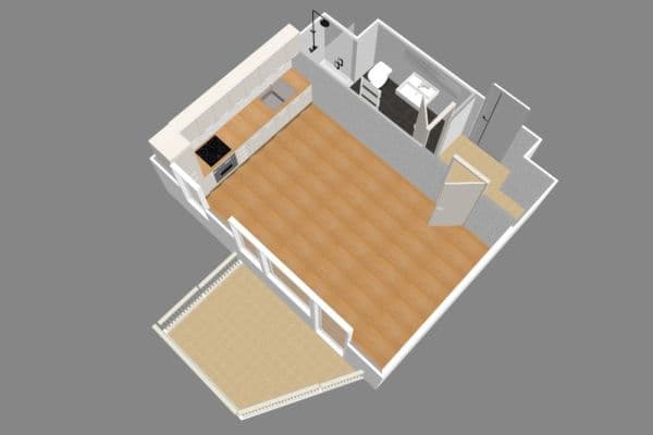 Pronájem bytu 1+kk 30 m², Kbelská, Praha Pronájem bytu 1+kk 30 m², Kbelská, Praha